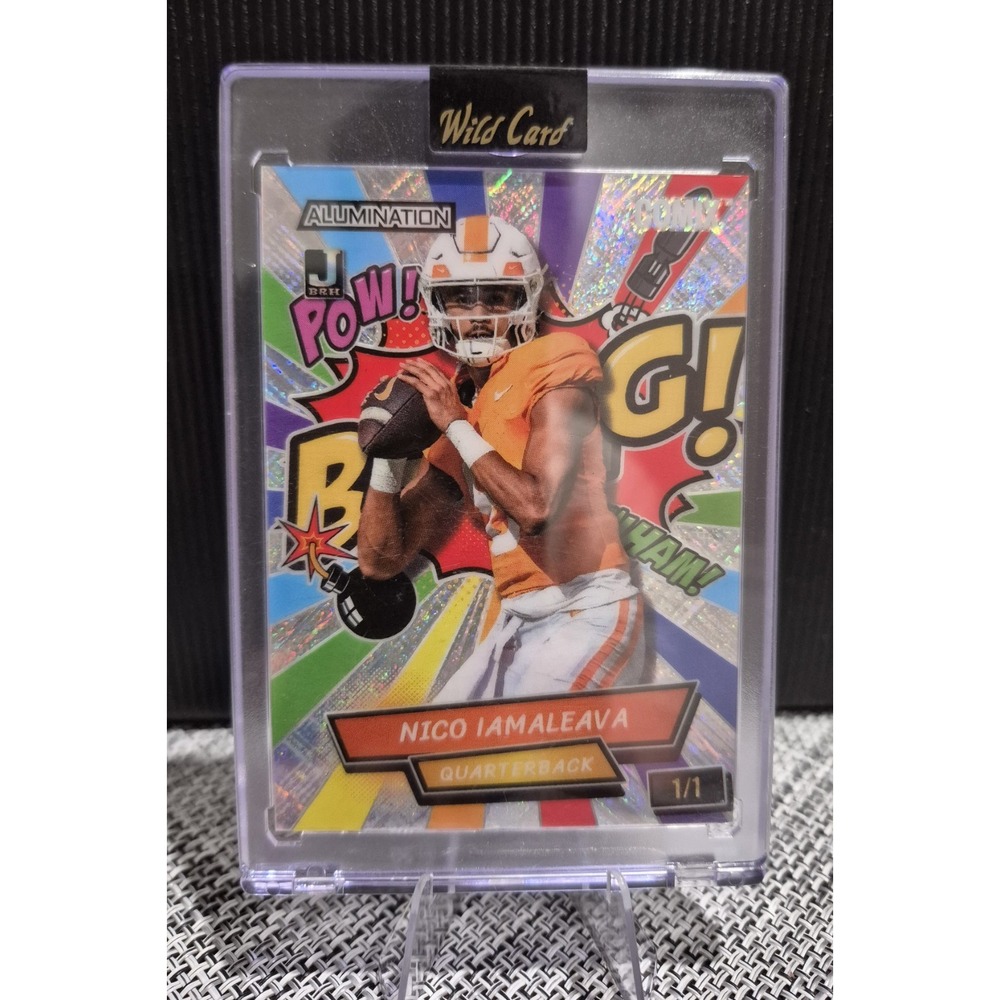 2024 Wild Card Alumination Comix Nico Iamaleava #AC-NI  Bang 1/1 Rainbow Foil